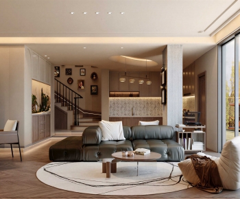 Modern A Living Room-ID:778618104
