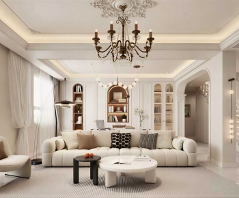 French Style A Living Room-ID:675039052