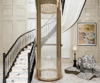 French Style Stairwell-ID:446512949