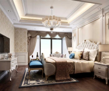 Simple European Style Bedroom-ID:962141043