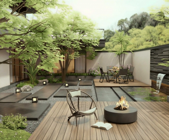 Modern Courtyard/landscape-ID:678915027