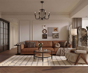 Modern A Living Room-ID:677714117