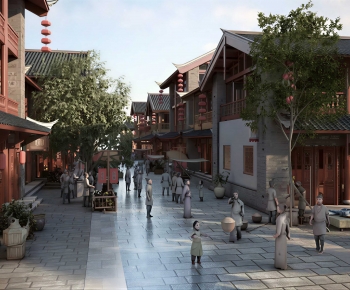 Chinese Style Ancient Architectural Buildings-ID:105792056