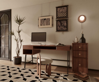 Modern Computer Desk And Chair-ID:950052987