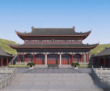 Chinese Style Ancient Architectural Buildings-ID:370311027