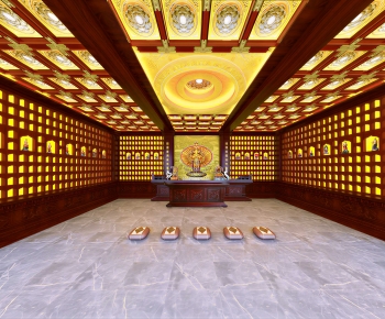 Chinese Style Buddhist Temples-ID:971787938