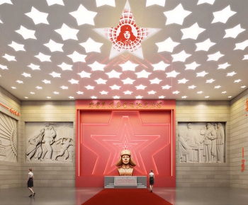 Modern Exhibition Hall-ID:413126955