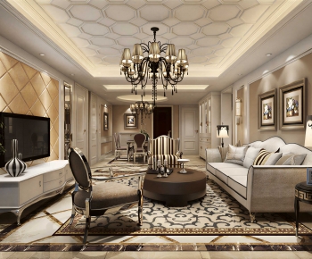 European Style A Living Room-ID:669161085