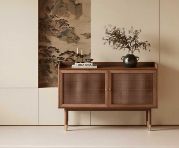 Wabi-sabi Style Entrance Cabinet-ID:737113009