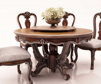 European Style Dining Table And Chairs-ID:529278049