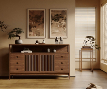 New Chinese Style Entrance Cabinet-ID:953958993