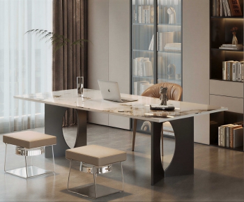 Modern Computer Desk And Chair-ID:852216012