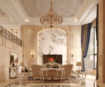 European Style A Living Room-ID:675399359
