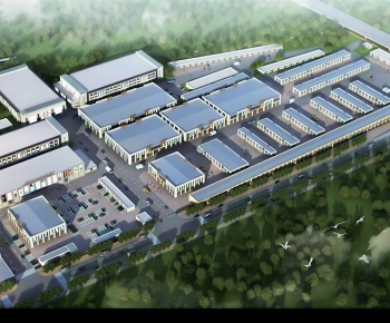 Modern Architectural Bird's-eye View Planning-ID:253139973