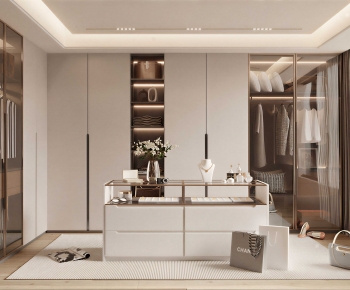 Modern Clothes Storage Area-ID:532100923