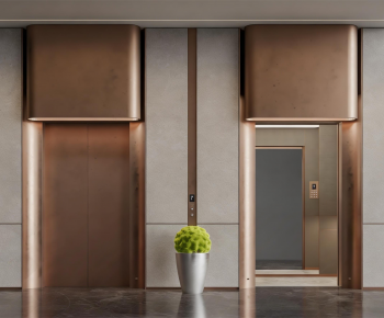 Modern Office Elevator Hall-ID:232970954