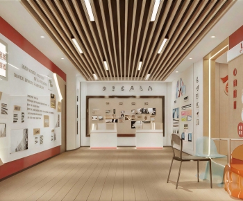 Modern Exhibition Hall-ID:697019141