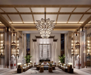New Chinese Style Lobby Hall-ID:915101052