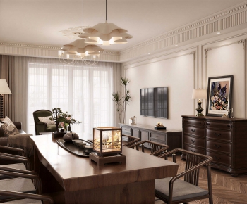 French Style A Living Room-ID:515587095