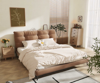 Modern Double Bed-ID:864852916
