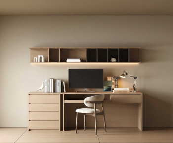 Modern Computer Desk And Chair-ID:761826046