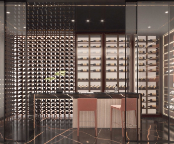 Modern Wine Cellar/Wine Tasting Room-ID:859302041