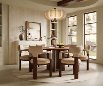 Wabi-sabi Style Dining Room-ID:327160496