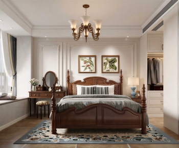 American Style Bedroom-ID:669421913