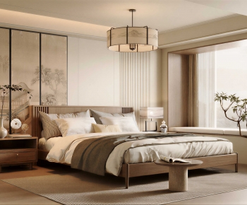 New Chinese Style Bedroom-ID:418313984