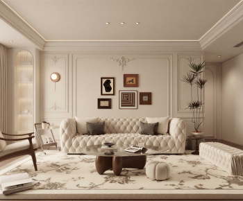 French Style A Living Room-ID:555751094