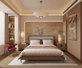 Wabi-sabi Style Bedroom-ID:952239019