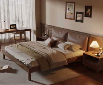 Modern Double Bed-ID:682328945