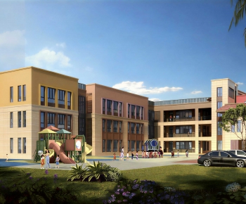 Modern School Building-ID:531007059