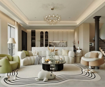 Modern A Living Room-ID:653889891