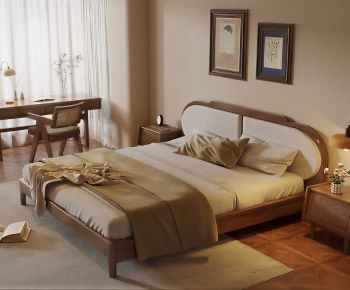 Modern Double Bed-ID:835549899
