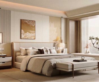 New Chinese Style Bedroom-ID:875960115
