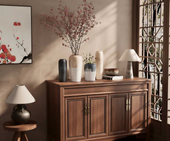 New Chinese Style Side Cabinet-ID:857820998