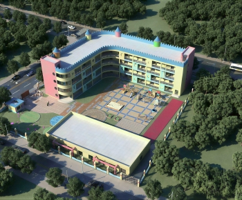 Modern Architectural Bird's-eye View Planning-ID:251700919
