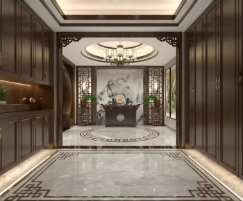 New Chinese Style Hallway-ID:328706039
