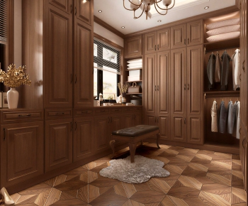 American Style Clothes Storage Area-ID:666591882
