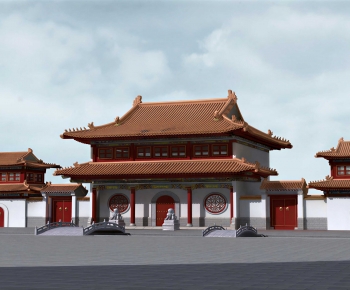 Chinese Style Ancient Architectural Buildings-ID:378885033