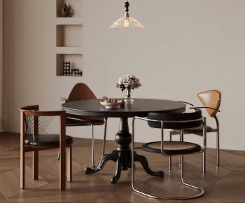 French Style Dining Table And Chairs-ID:151088957
