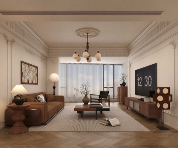 French Style A Living Room-ID:236845973