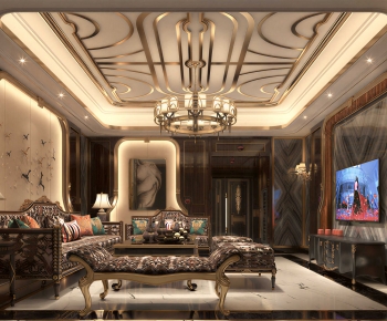 European Style A Living Room-ID:943388941