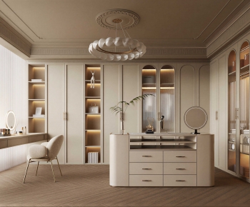 Modern Clothes Storage Area-ID:671179064