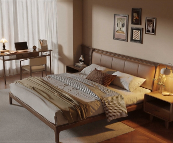 Retro Style Double Bed-ID:756706955
