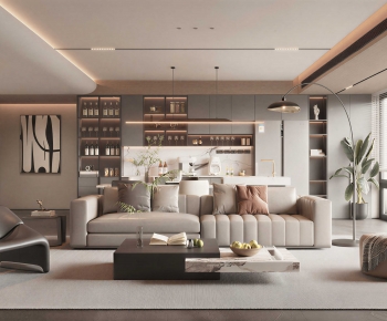 Modern A Living Room-ID:163064008