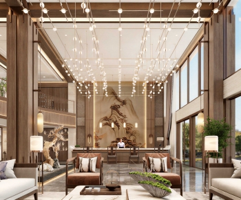 New Chinese Style Lobby Hall-ID:666321995