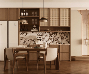 New Chinese Style Dining Room-ID:778841974