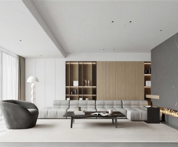 Modern A Living Room-ID:346780065